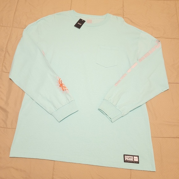 HUF x South Park Collection LIMITED EDITION DEAD KENNY MINT LONG SLEEVE T - Picture 4 of 9